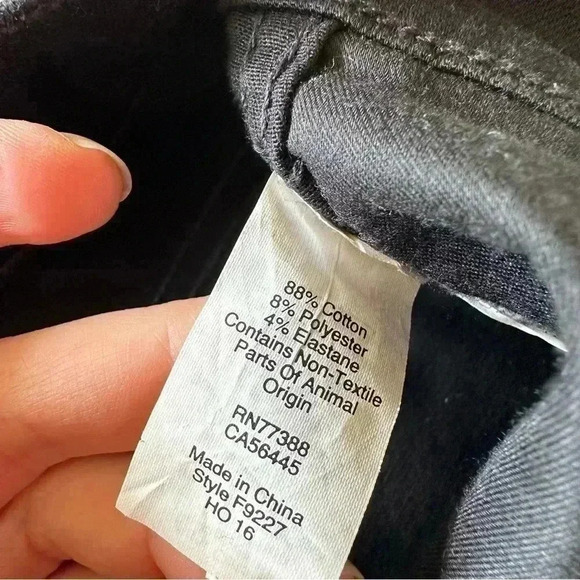 NWOT New Madewell 10” High Riser Skinny Skinny Black Jeans 27 Tall - Picture 6 of 7